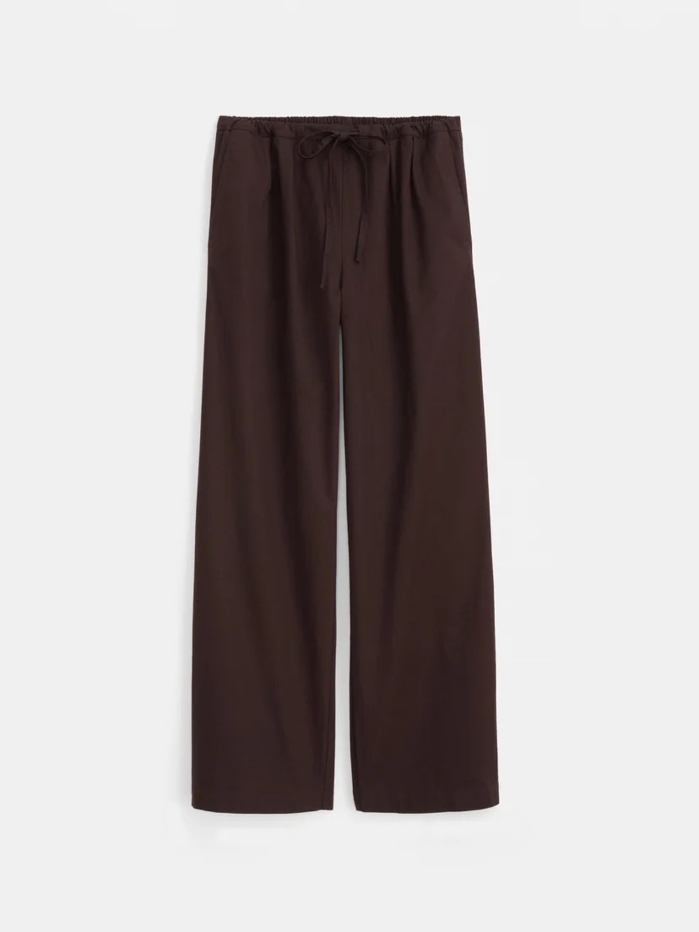 Alex Mill Hudson Poplin drawstring pant NWT Dark Chocolate